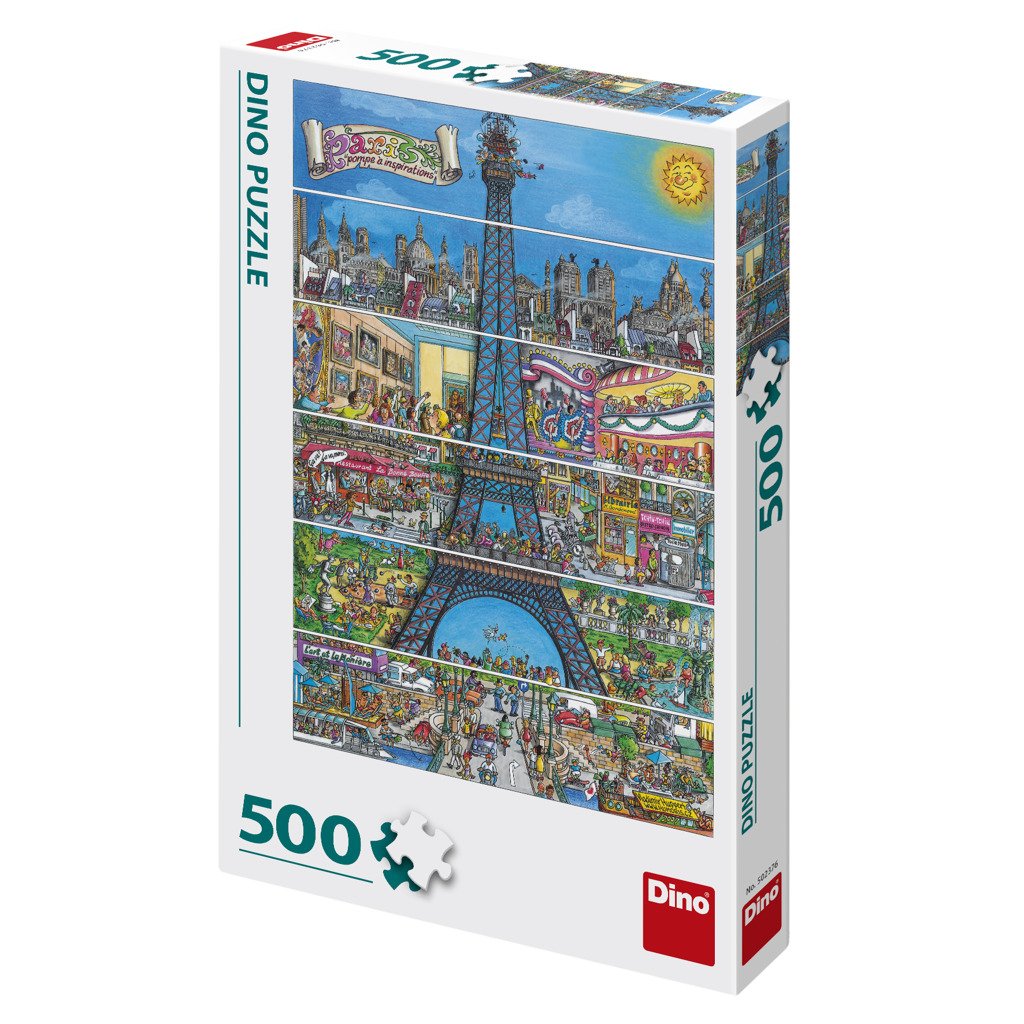 Levně Puzzle Eiffelova věž 500 dílků - Dino