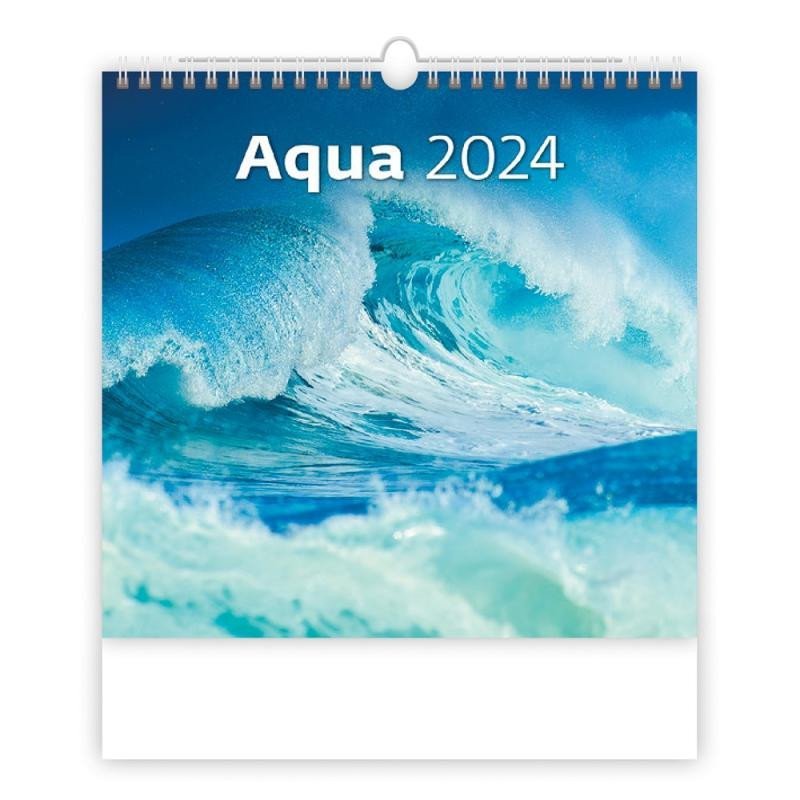Levně Kalendář nástěnný 2024 - Aqua
