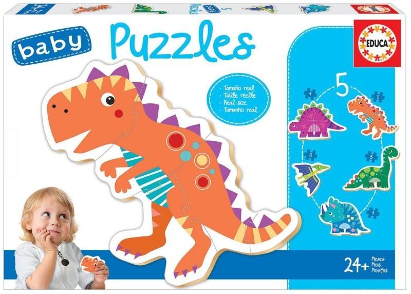 Levně Trefl Puzzle Baby Dinosauři 5v1 (3-5 dílků)