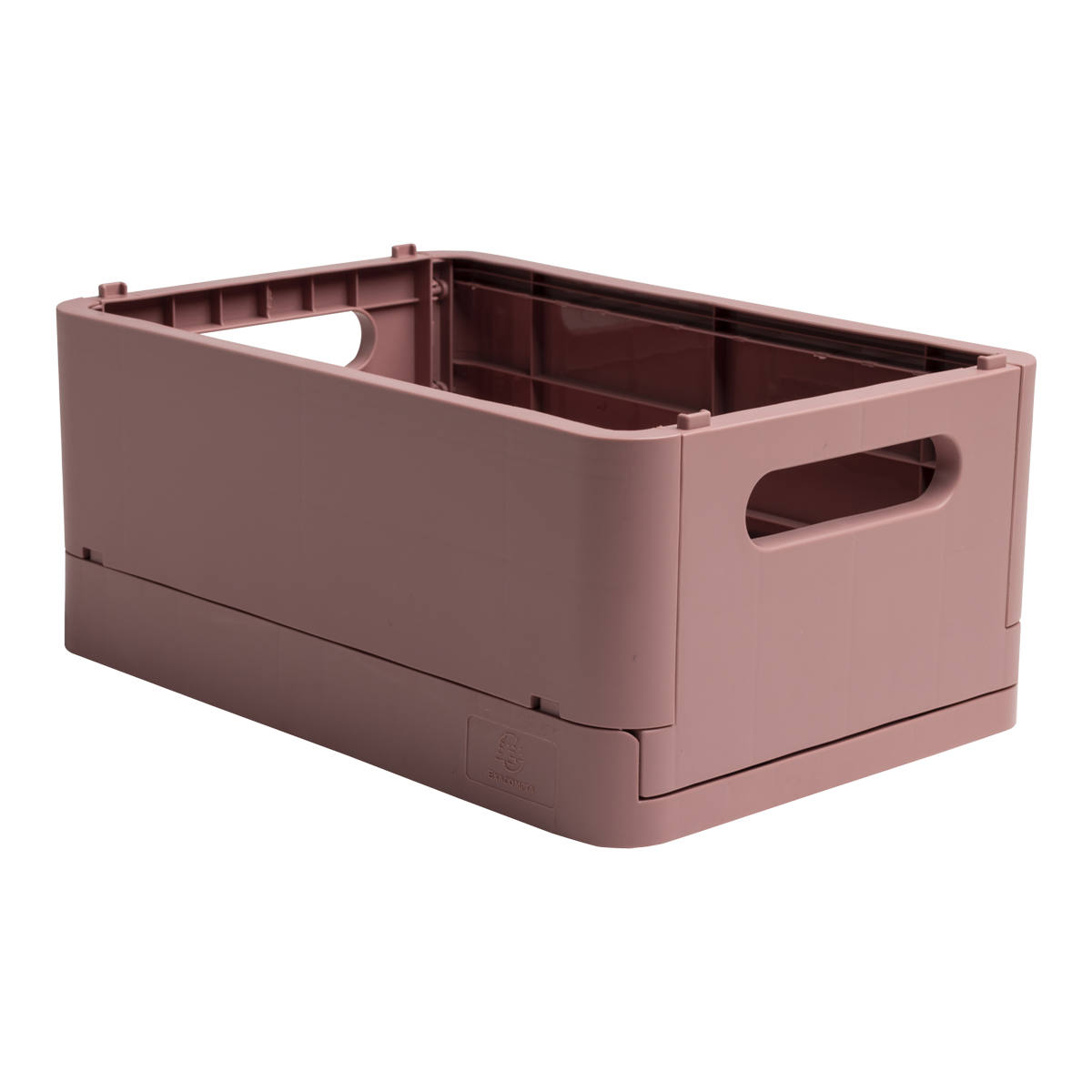 Exacompta Smart case - skládací úložný box, recyklovaný PP, MIDI, strarorůžový