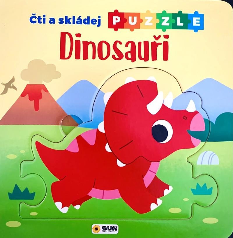 Levně Čti a Skládej Puzzle Dinosauři