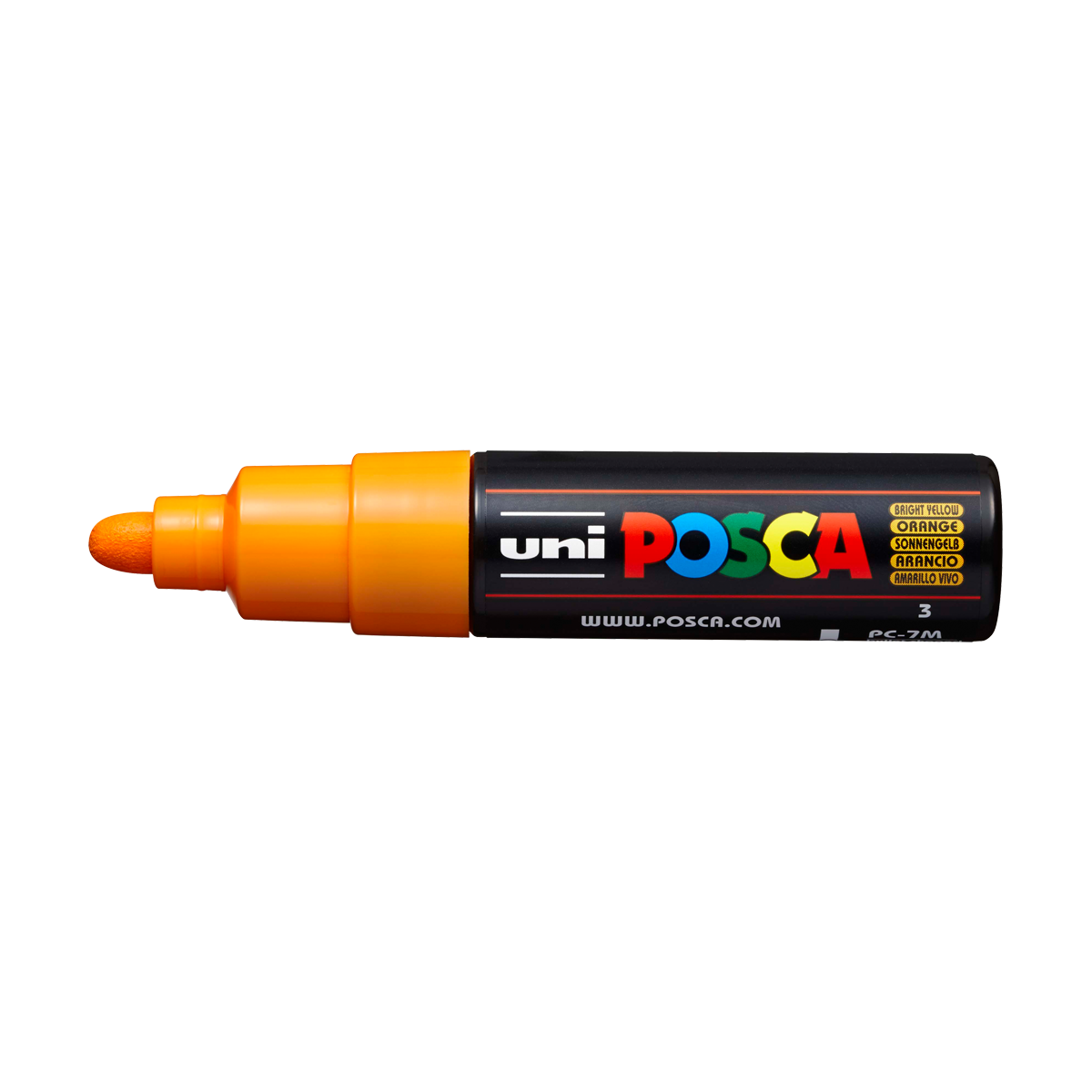 Levně Posca popisovač PC-7M, 4,5 - 5,5 mm, jasně žlutá (3)