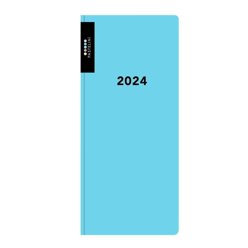 Levně Diář PVC týdenní 2024 PASTELINI - modrá