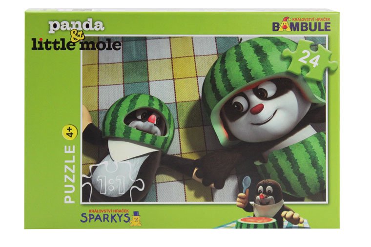 Levně Krtek a Panda:Meloun 24 Puzzle