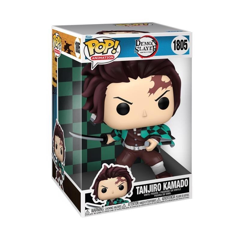 Levně Funko POP Jumbo: Demon Slayer - Tanjiro Kamado #1805