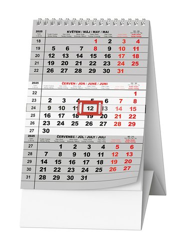 Mini tříměsíční kalendář - stolní kalendář