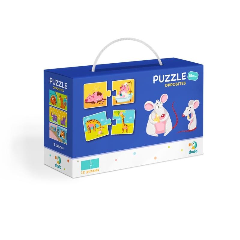 Dodo Puzzle Duo Protiklady 12x2 dílků - TM Toys