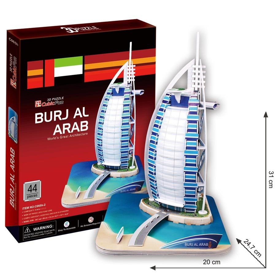 Levně Puzzle 3D Burj Al Arab/46 dílků - Eichhorn