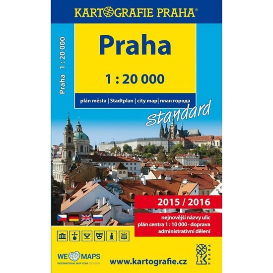 Praha - 1:20 000 plán města standard