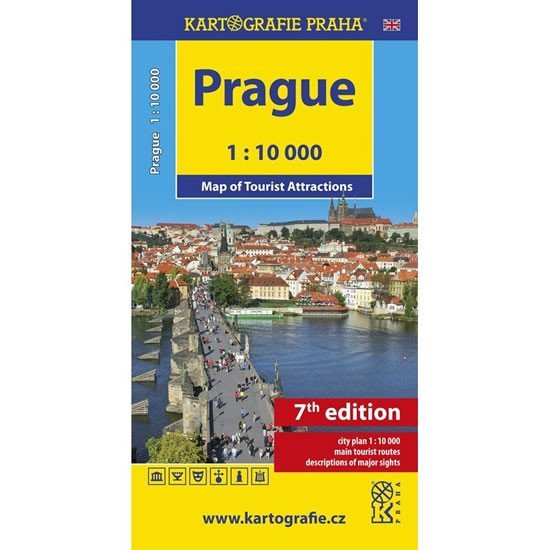 Levně Prague - Map of Tourist Attractions /1:10 tis.