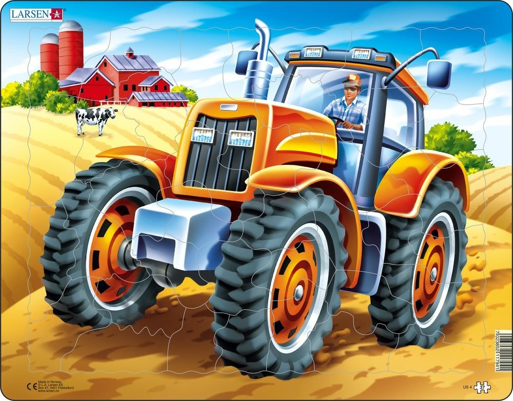Levně Puzzle MAXI - Americký traktor/37 dílků - Larsen