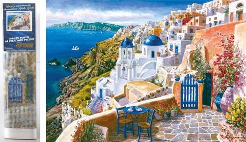 Levně Diamantové malování Santorini