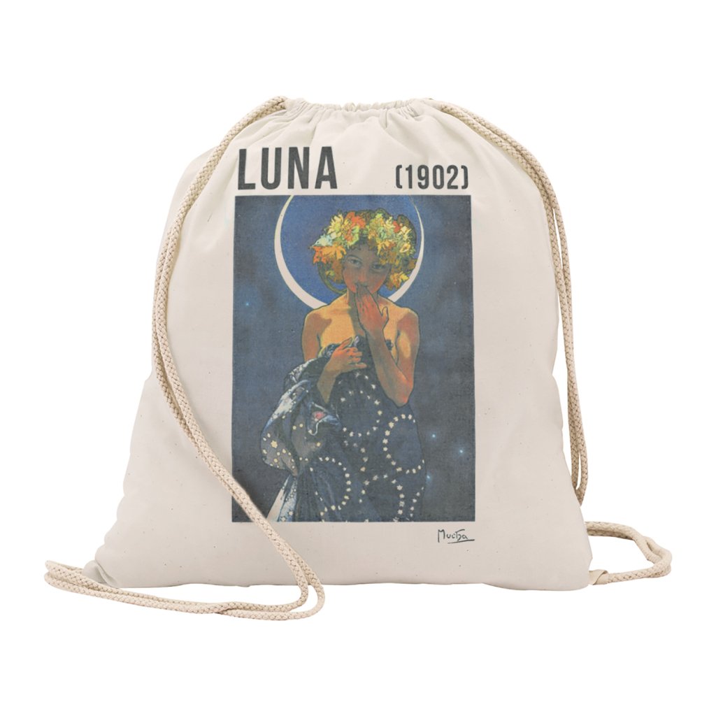 Levně Plátěný sáček Alfons Mucha – Luna