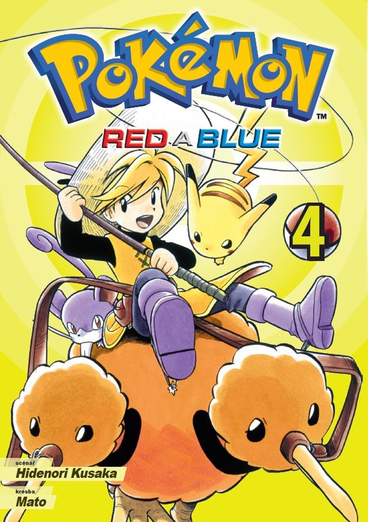 Levně Pokémon 4 - Red a blue - Hidenori Kusaka