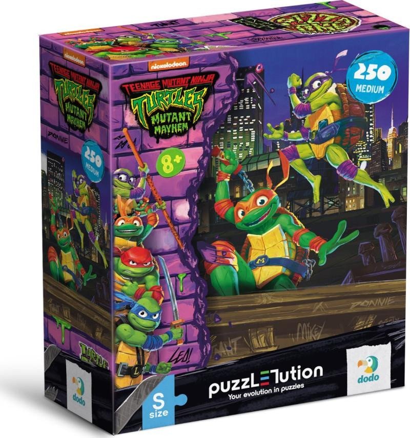 Levně Puzzle Želvy Ninja: Donatelo a Michelangelo 250 dílků