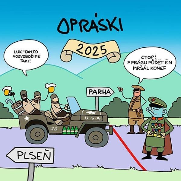 Levně Opráski - Kalendář 2025 nástěnný - jaz