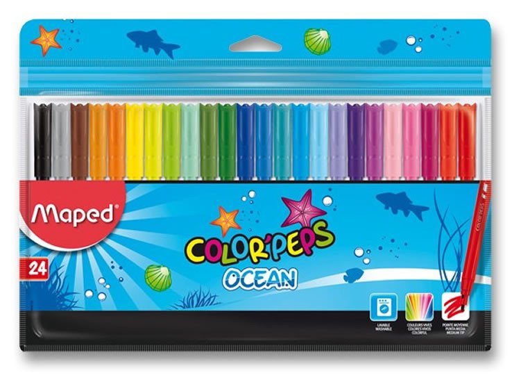 Levně Maped - Fixy Color´Peps Ocean 24 barev