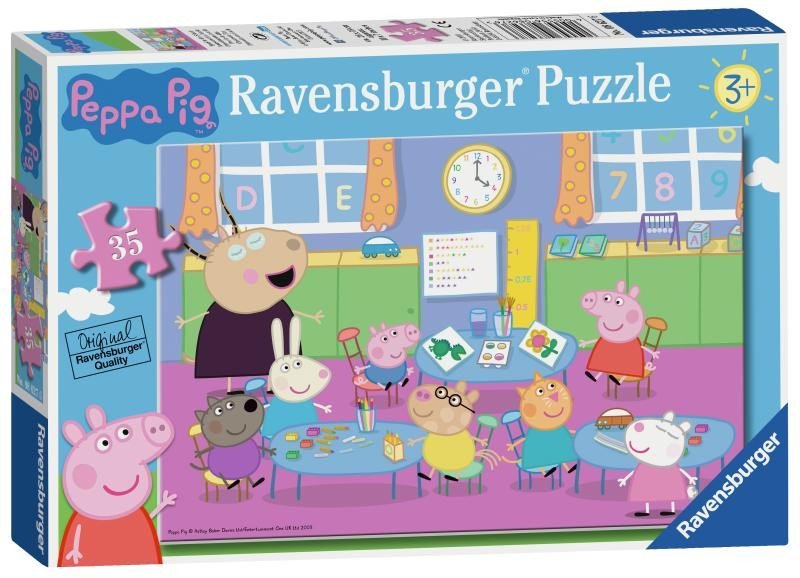 Levně Puzzle Prasátko Peppa ve škole 35 dílků