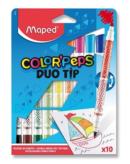 Levně Maped - Fixy Color´ Peps Duo Tip 10 ks