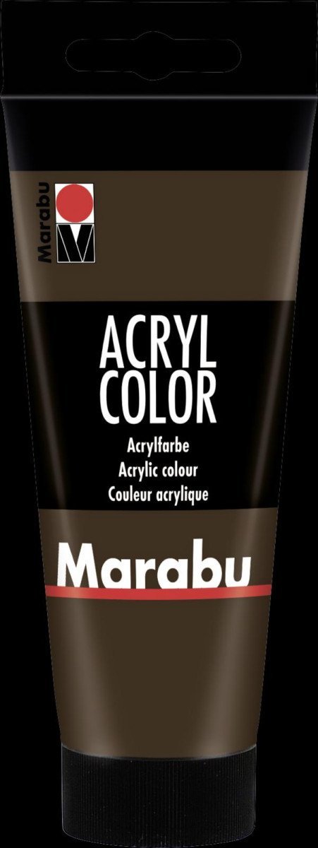 Levně Marabu Acryl Color akrylová barva - tmavě hnědá 100 ml