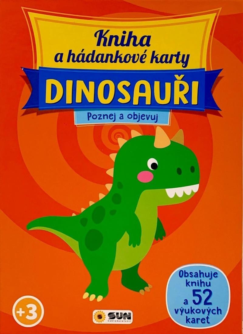 Levně Kniha a hádankové karty Dinosauři - Poznej a objevuj
