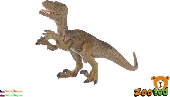 Levně Velociraptor zooted plast 16cm v sáčku