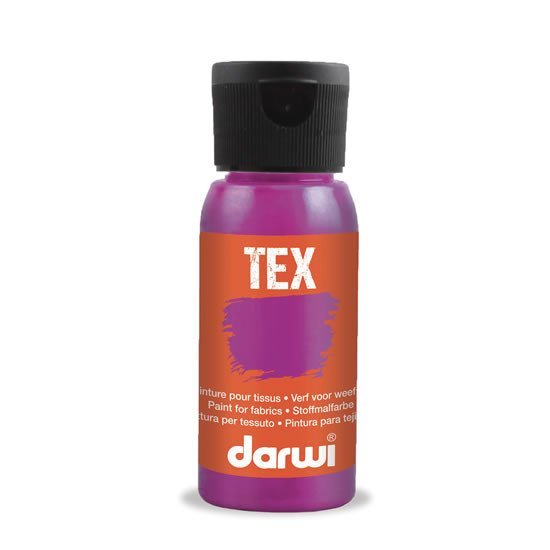 Levně DARWI TEX barva na textil - Tmavě ružová 50 ml