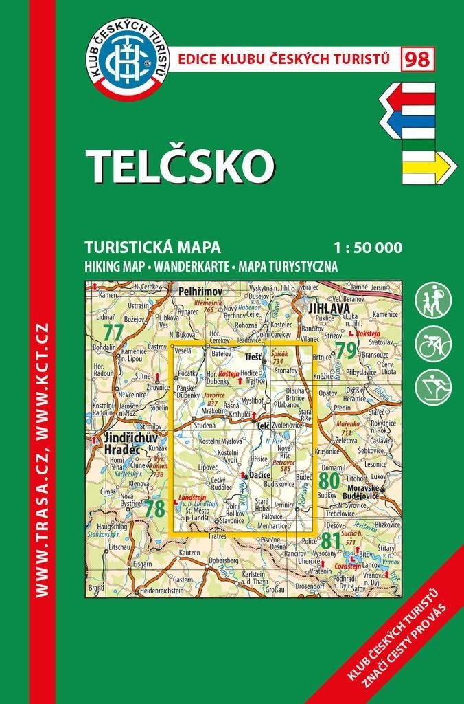 Levně KČT 98 Telčsko 1:50 000 / 6.vydání 2021