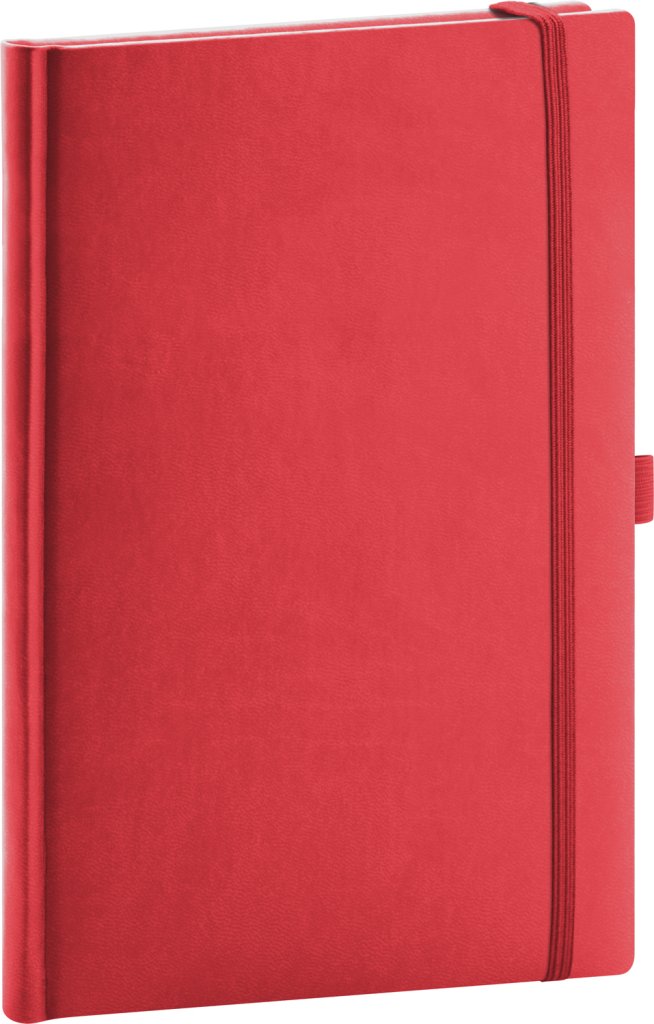 Levně Notes Aprint - červený, linkovaný, 15 × 21 cm