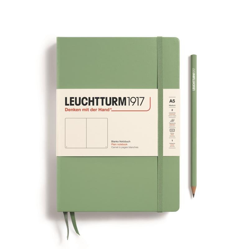 Levně Leuchtturm1917 Zápisník Sage Medium A5 čistý