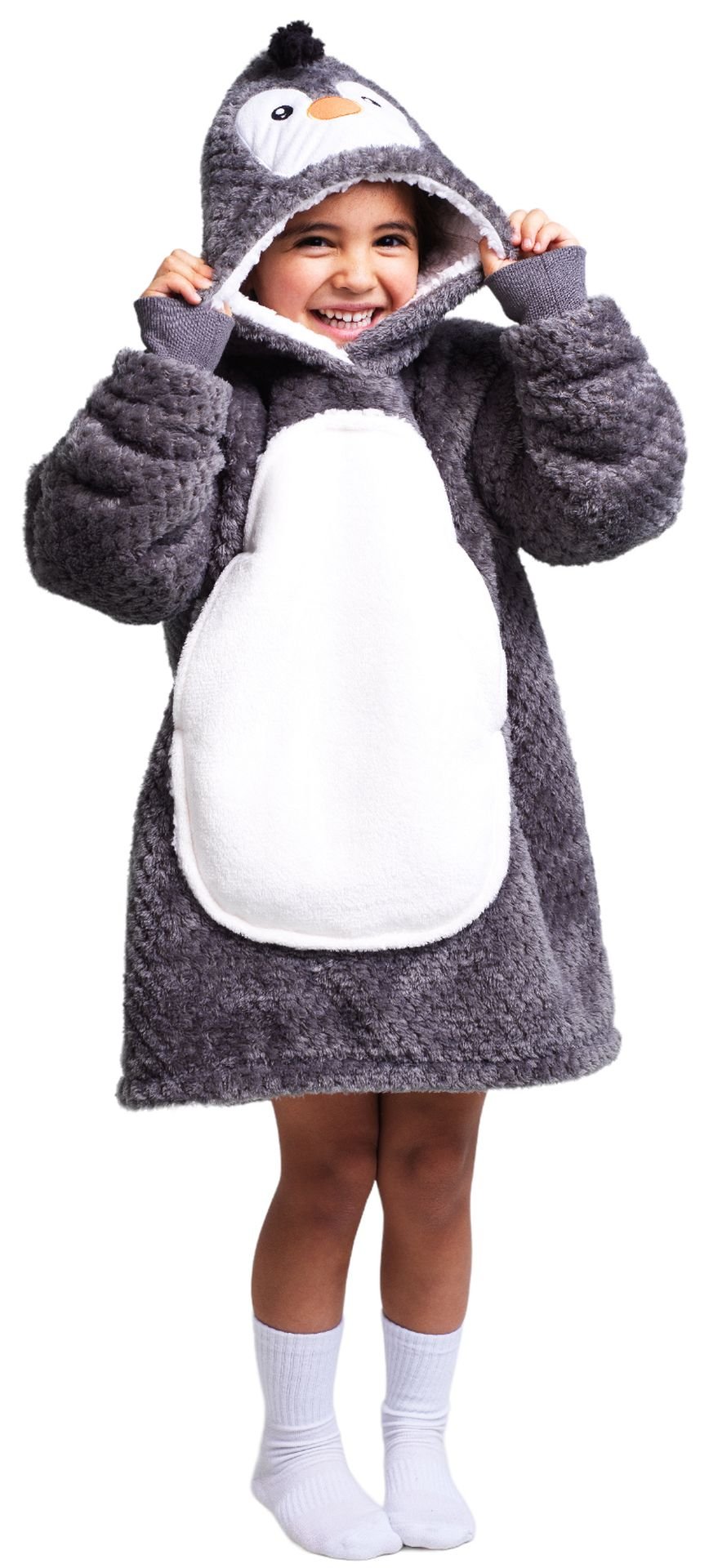 Levně Cozy Noxxiez mikinová deka pro děti 3-6 let - Tučňák