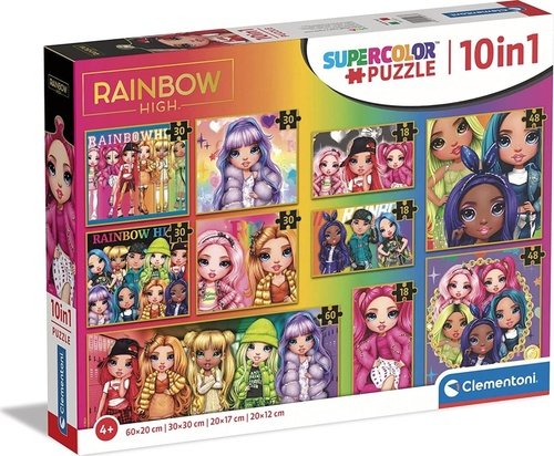 Levně Puzzle Rainbow High 10v1