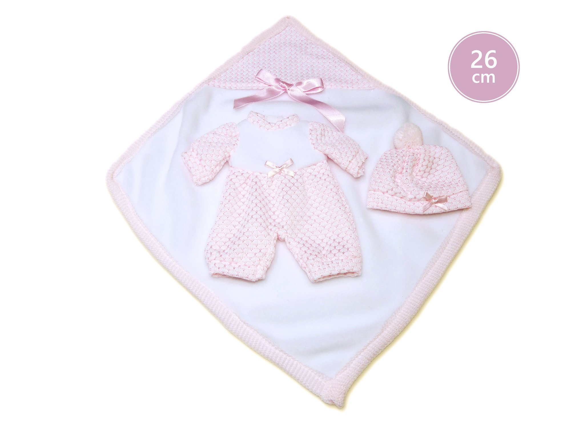 Levně Llorens M26-310 obleček pro panenku miminko NEW BORN velikosti 26 cm