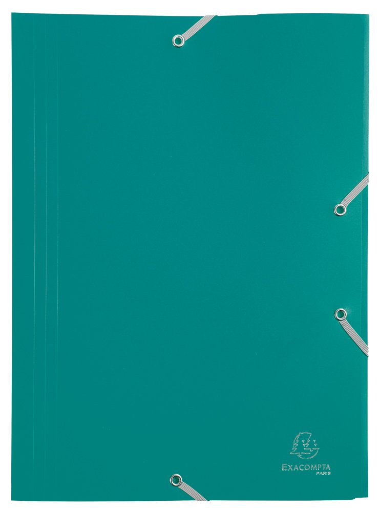 Levně Exacompta spisové desky s gumičkou, Opak, A4 maxi, PP, zelené