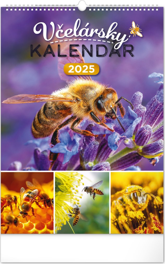 Levně NOTIQUE Nástěnný Včelársky kalendár 2025, 33 x 46 cm