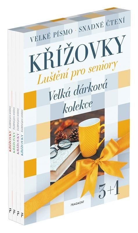 Levně Křížovky - Luštění pro seniory BOX 3+1 - kolektiv autorů