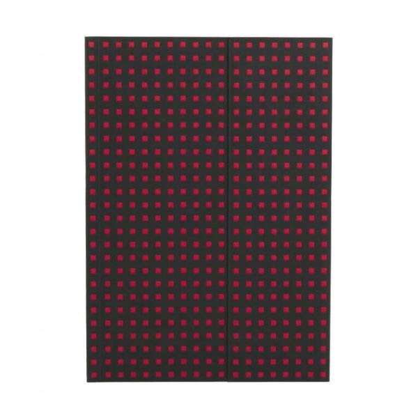 Levně Zápisník Paper-Oh Quadro Black on Red B5 linkovaný