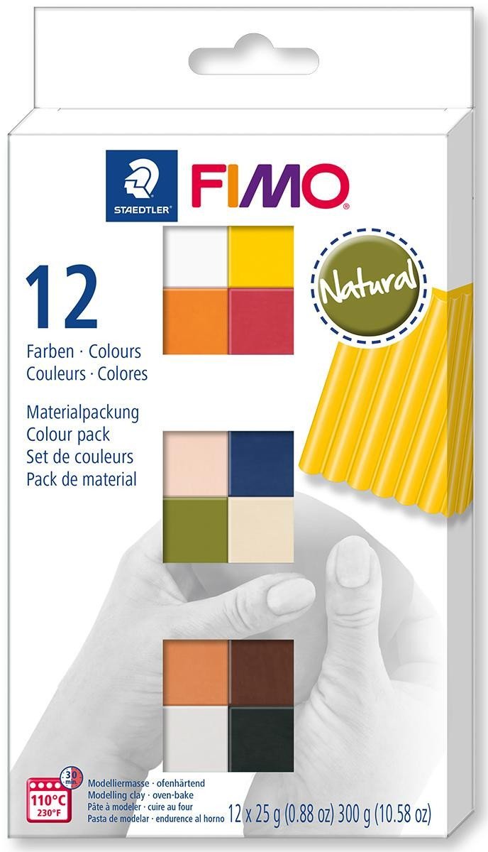 Levně FIMO Soft sada 12 barev x 25 g - natural