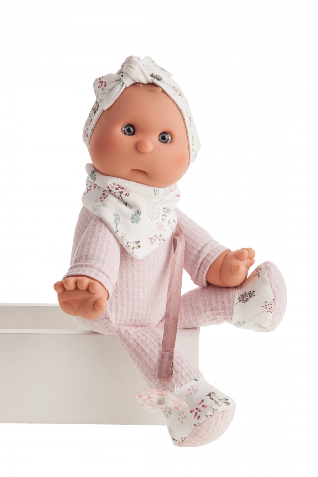 Levně Antonio Juan 8301 Moje první panenka - miminko s měkkým látkovým tělem - 36 cm