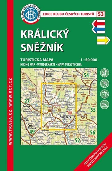 Levně Králický Sněžník /KČT 53 1:50T Turistická mapa