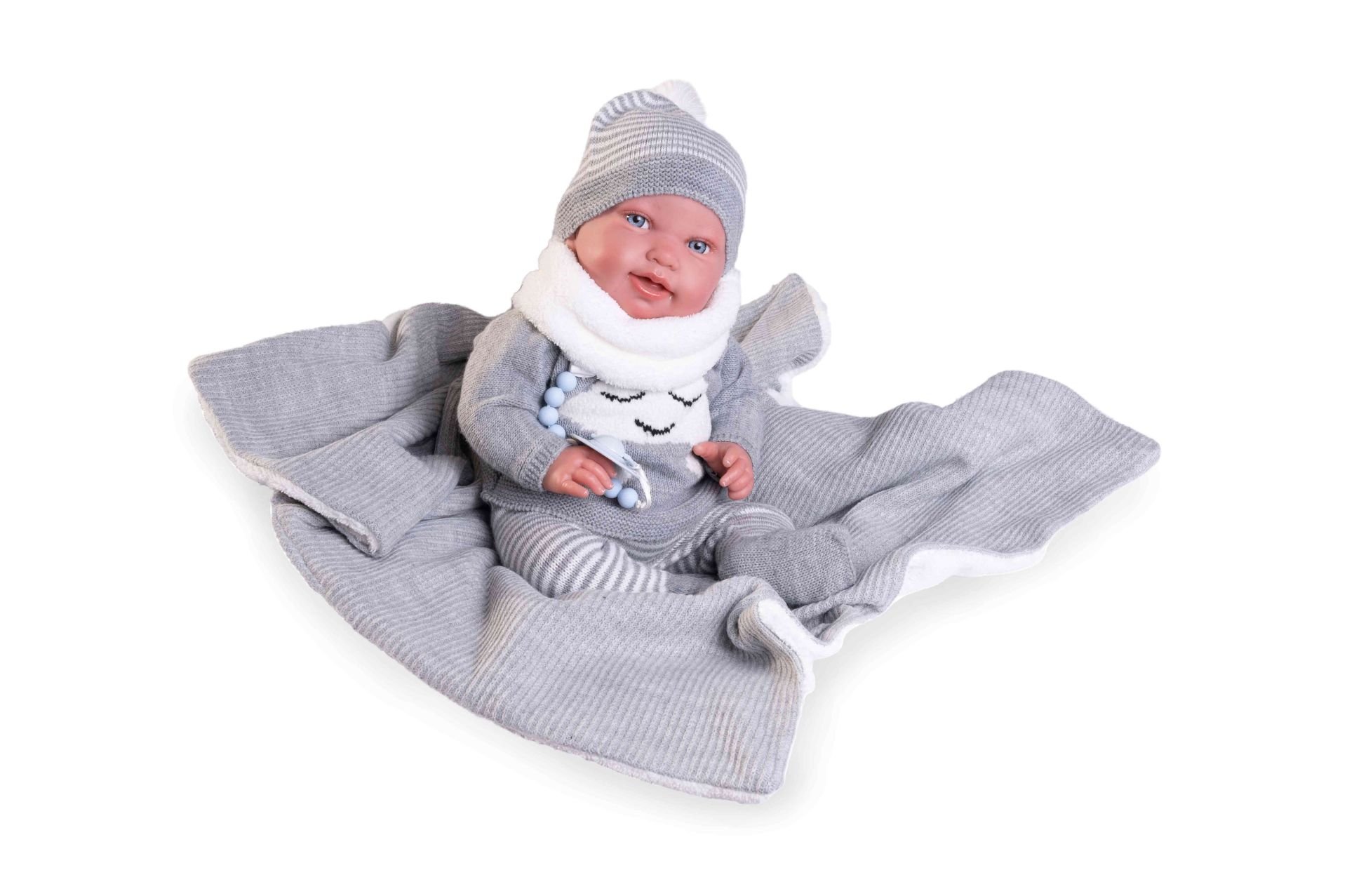 Levně Antonio Juan 80114 SWEET REBORN PIPO - realistická panenka miminko s měkkým látkovým tělem - 40 cm