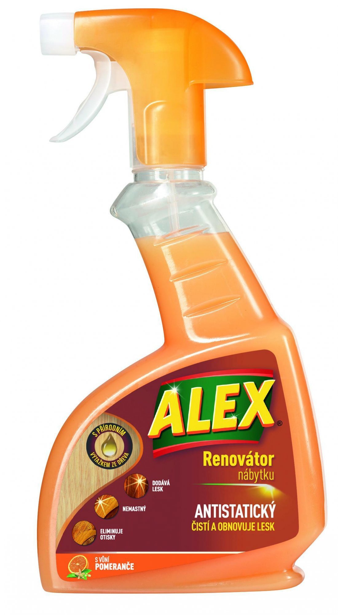 Levně Marca Alex - renovátor čistič nábytku antistatický, sprej, 375 ml, pomeranč