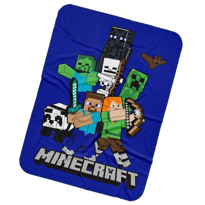 Levně Dětská deka Minecraft Time to Mine 110x140 cm