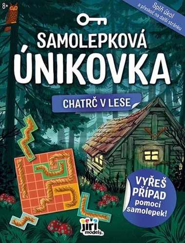 Levně Samolepková únikovka Chatrč v lese