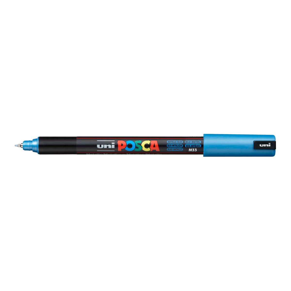 Levně POSCA akrylový popisovač - metalicky modrý 0,7 mm