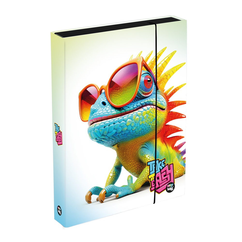 Levně Box na sešity A4 Jumbo Chameleon