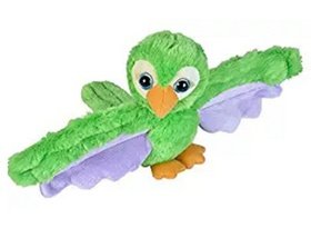 Levně Plyšáček objímáček Papoušek zelený 20 cm