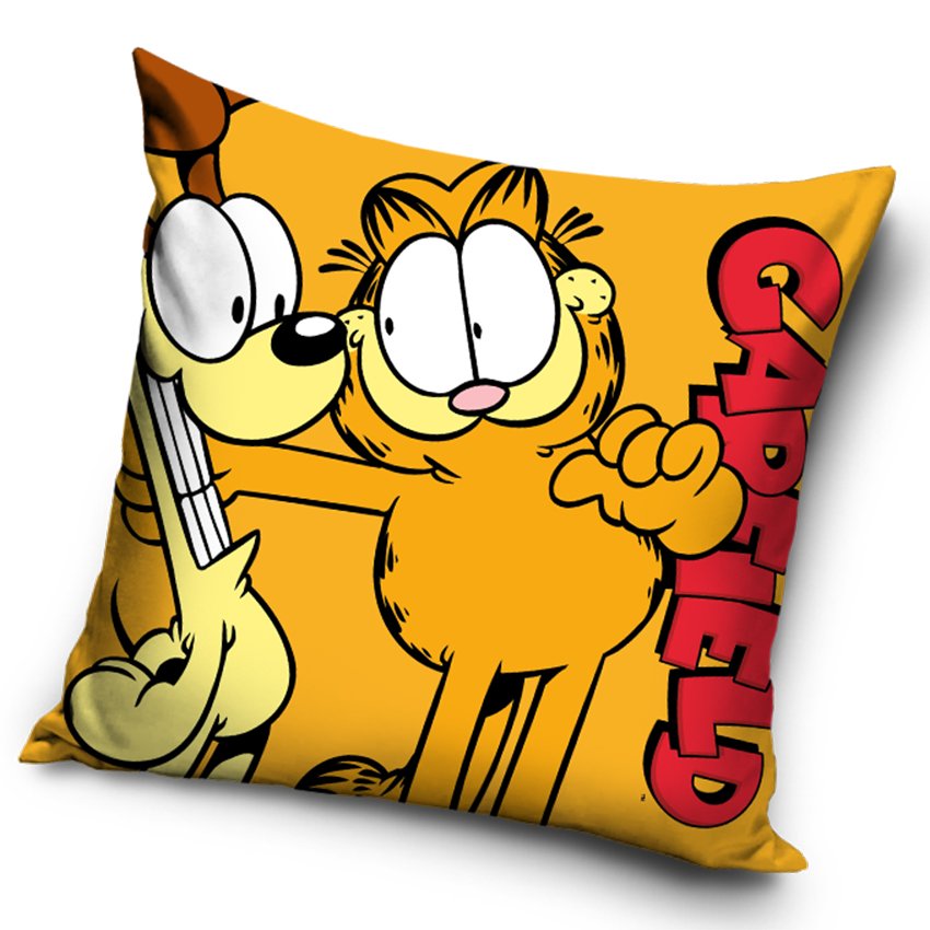Povlak na polštářek Garfield a kamarád Odie