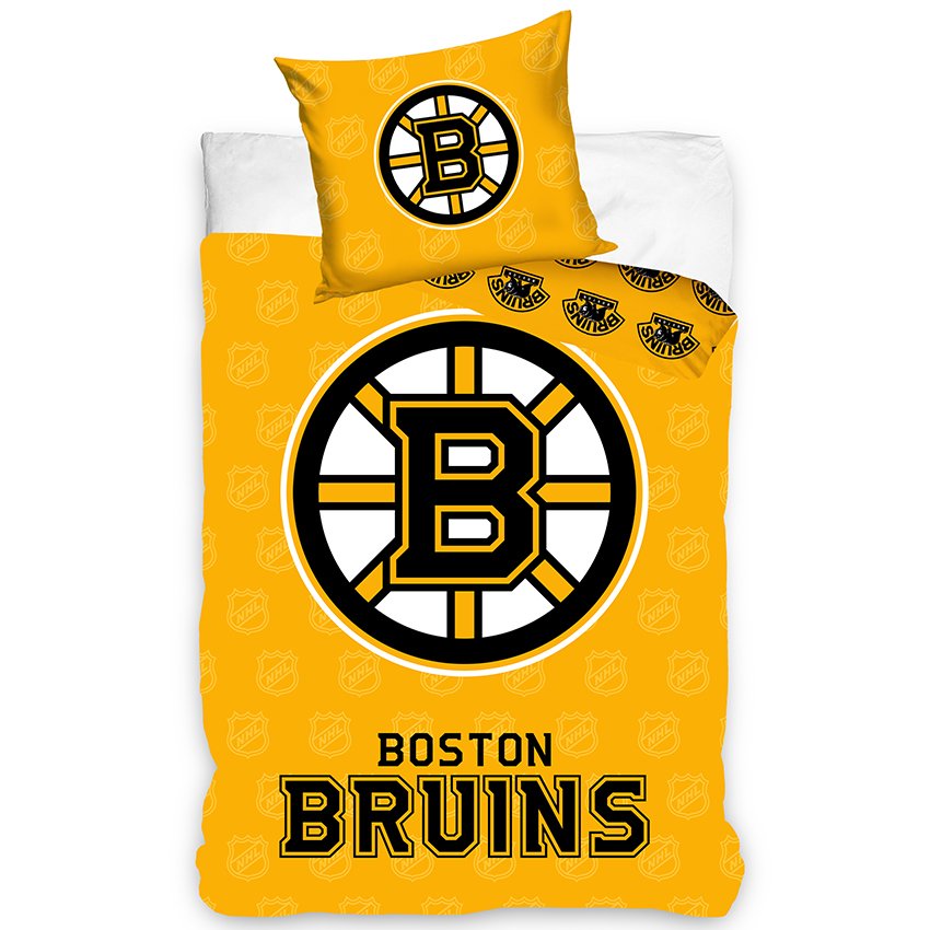 Levně Hokejové povlečení NHL Boston Bruins Shields Velikost: 135x200 + 80x80 cm