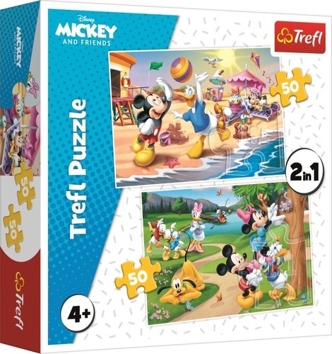 Levně Mickey Mouse a jeho přátelé 2x50 dílků